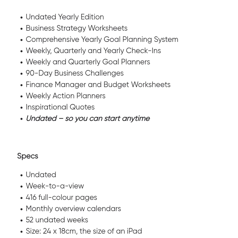 Blue Business Planner